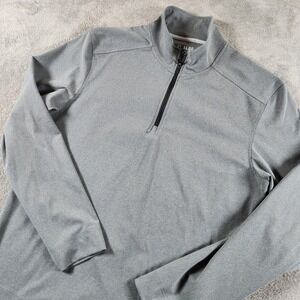 01.Algo Performance 1/4 Zip Pullover Mens size L Large Moisture Wick Long Sleeve